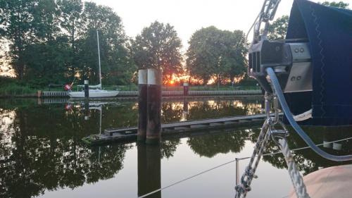 Gieselaukanal Sonnenuntergang