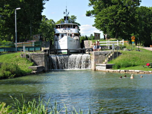 Götakanal, Juno auf dem Weg nach Stockholm