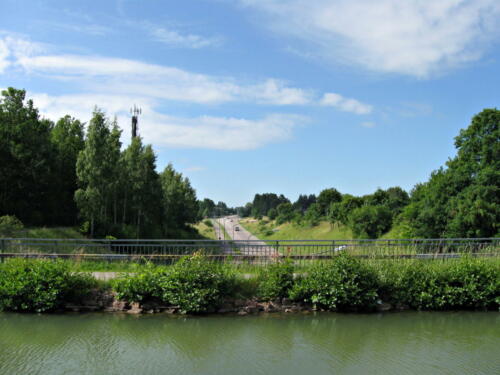 Götakanal, eine Straßenunterführung