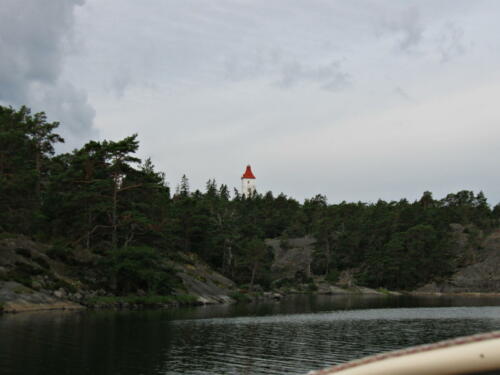 Västervik Spårö Leuchtfeuer. Ankerplatz 57°42.983´N  16°43.826´E