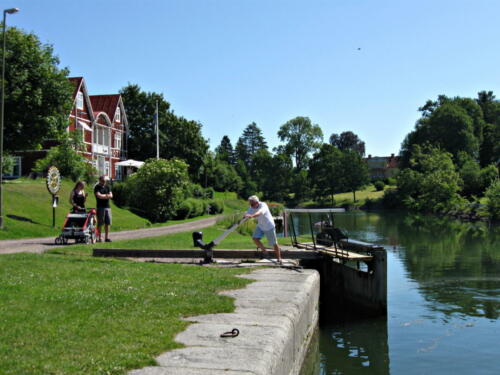 Götakanal, eine der letzten handbetriebenen Schleusen